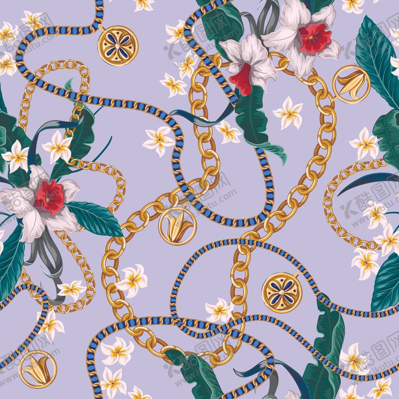 编号：16583110010056296832【酷图网】源文件下载-链条花