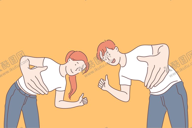 编号：57656407080538515763【酷图网】源文件下载-简约人物生活形象插画