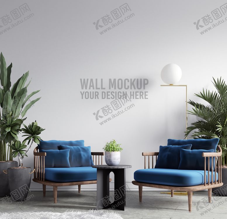 编号：10813509250456115356【酷图网】源文件下载-室内墙壁样机