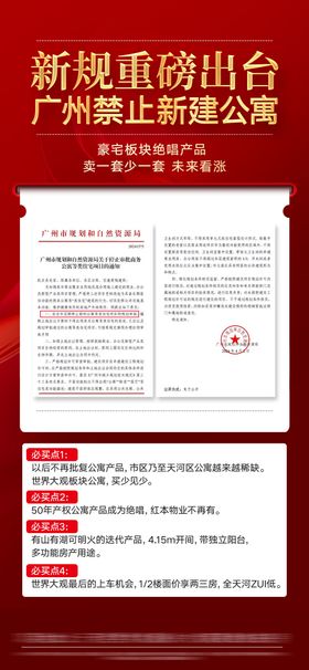 地产新闻政策海报