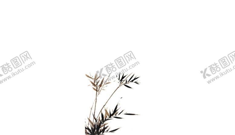 编号：16375407130425145457【酷图网】源文件下载-水墨竹子