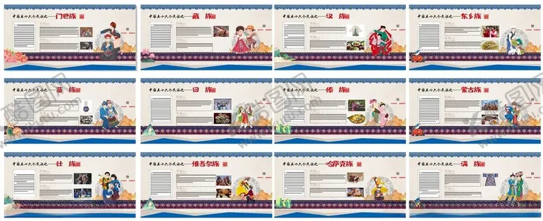 编号：58371701270449439512【酷图网】源文件下载-民族团结系列展板