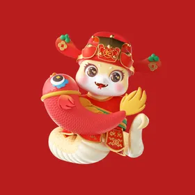 手绘卡通小蛇