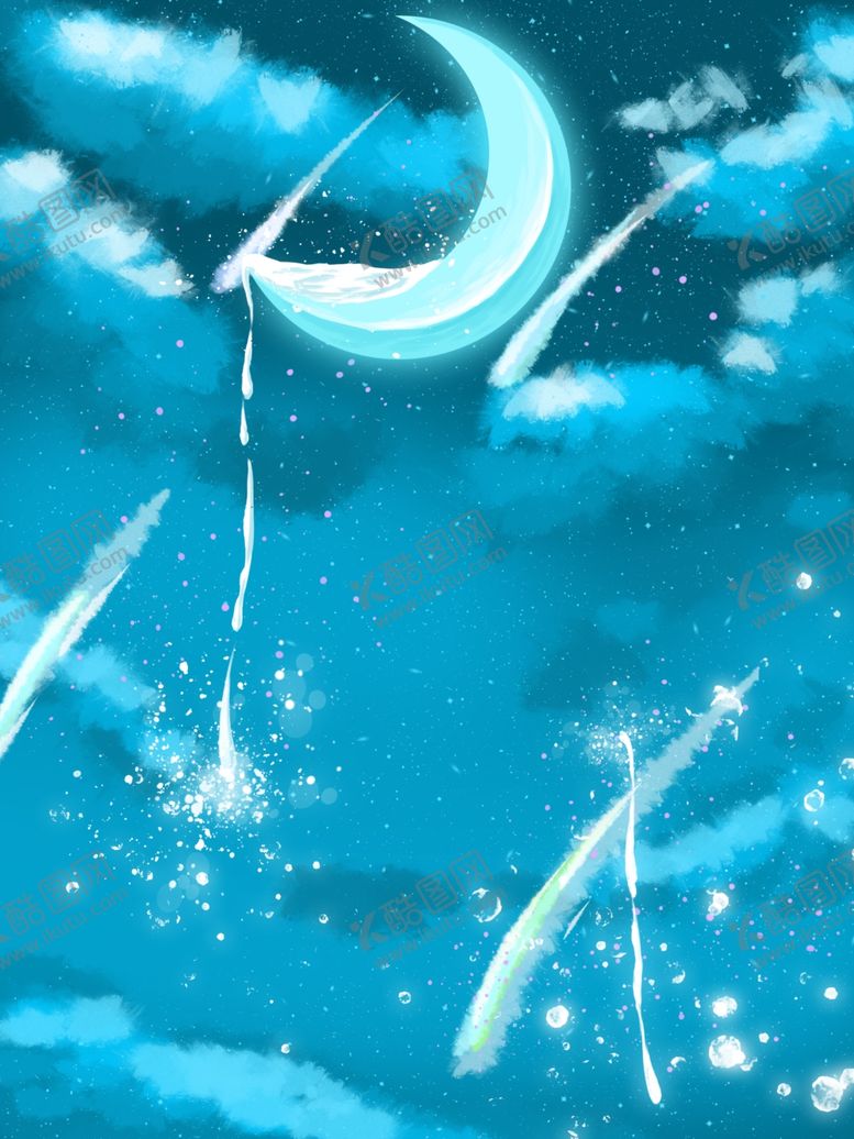 编号：26940906231915129913【酷图网】源文件下载-蓝色星空背景