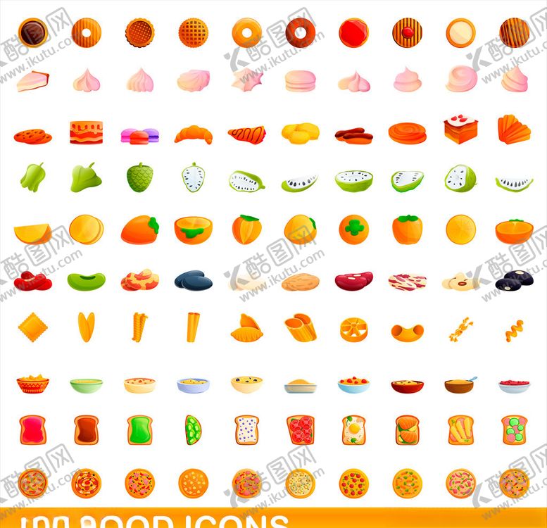 编号：92662709202317386573【酷图网】源文件下载-卡通美食