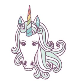 独角兽简笔插画