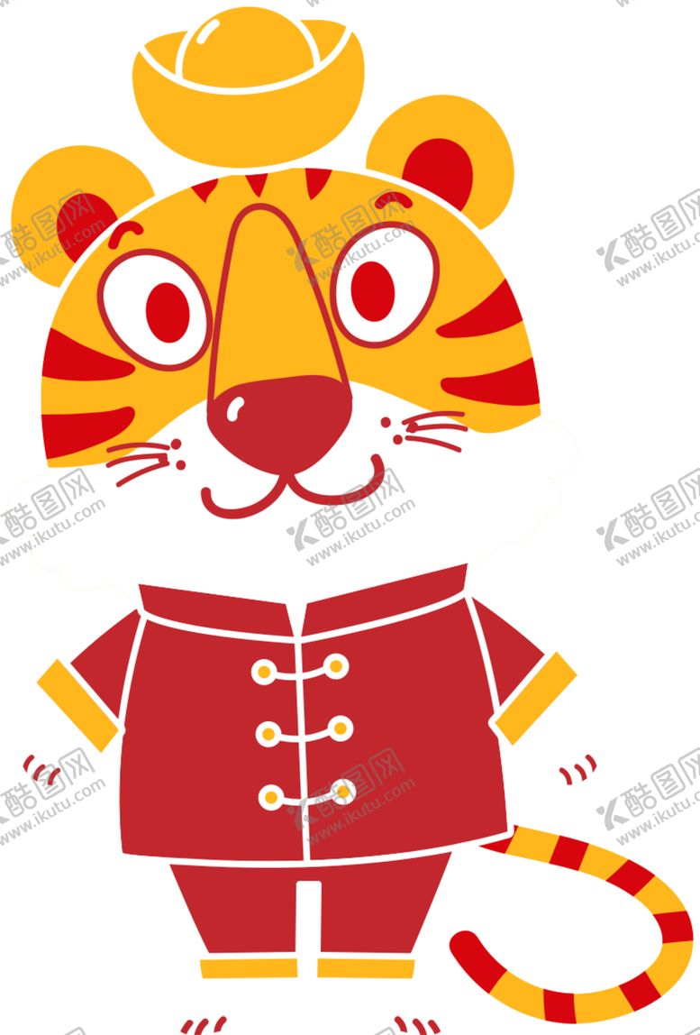 编号：24204601211024436558【酷图网】源文件下载-虎年卡通插画
