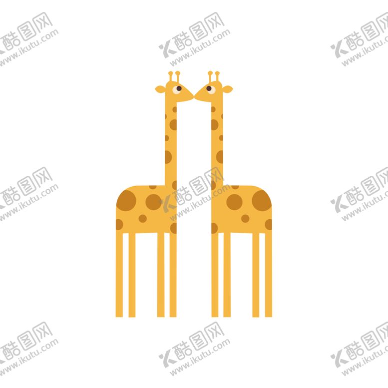 编号：94825209141842258458【酷图网】源文件下载-卡通长颈鹿