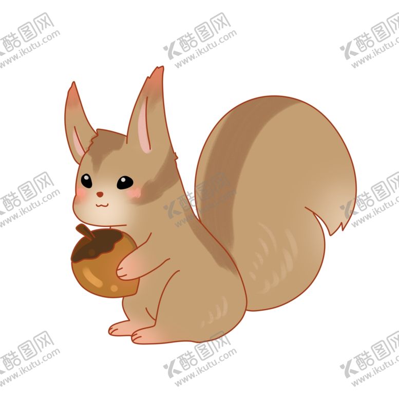 编号：58743010090103289689【酷图网】源文件下载-卡通手绘松鼠