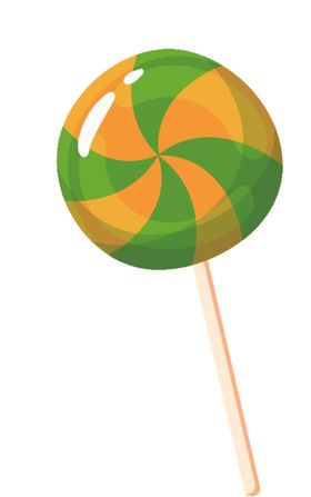 糖果万圣节矢量图手绘水彩