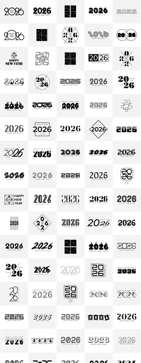 2026标题数字设计