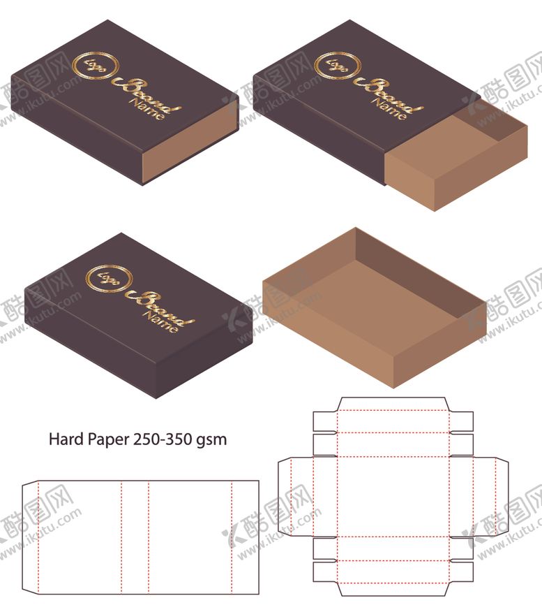 编号：72196110050232253101【酷图网】源文件下载-纸质包装盒刀模设计图