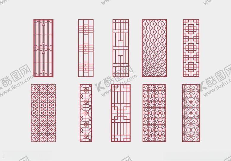 编号：71966311021835119652【酷图网】源文件下载-中式镂空雕花隔断