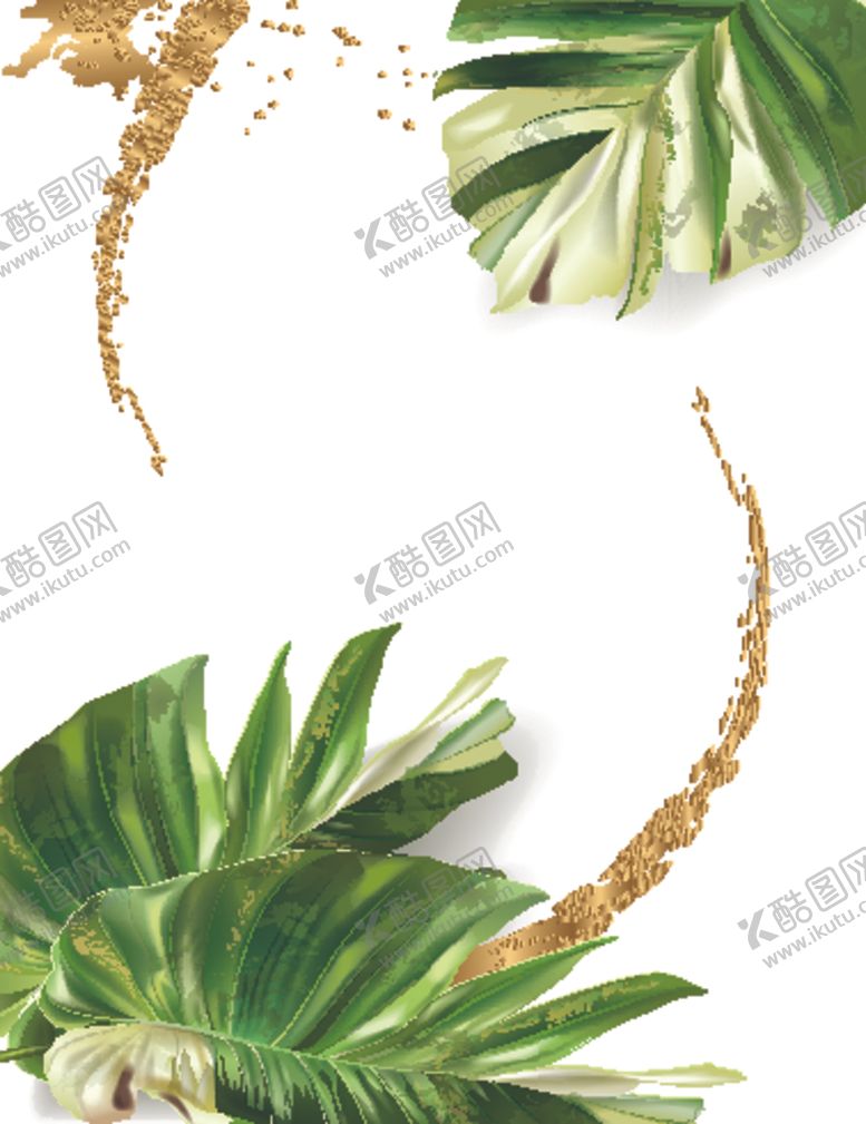 编号：22658310021226077925【酷图网】源文件下载-奢华树叶主题背景