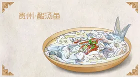手绘各地小吃
