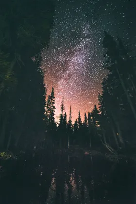 星空背景墙夜晚璀璨银河系