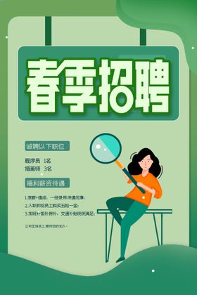 招聘人才海报商店