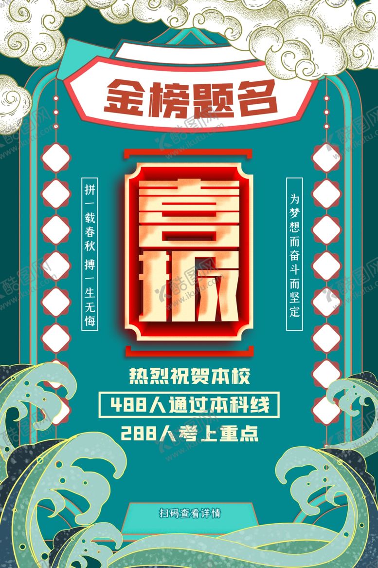 编号：50072410221021502650【酷图网】源文件下载-高考喜报
