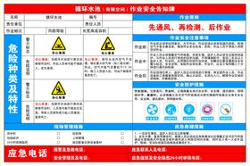 循环水池告知牌