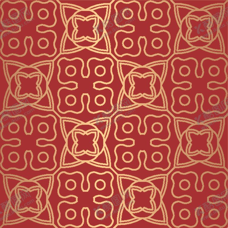 编号：81285409131934019688【酷图网】源文件下载-奢华风格的金色东方无缝图案