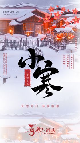小寒大寒二十四节气海报