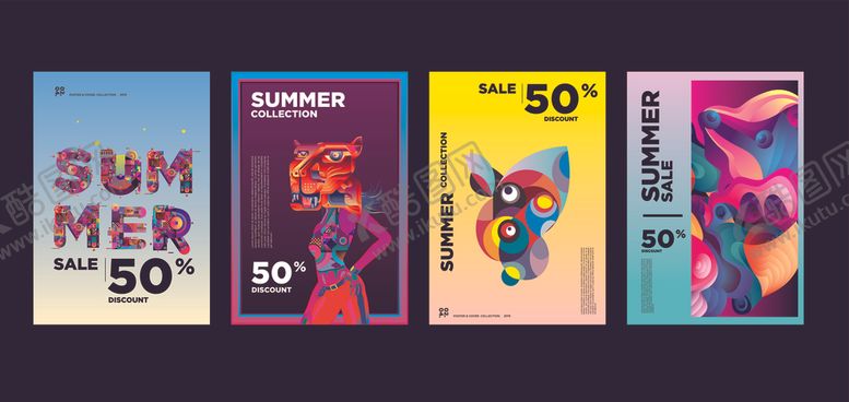 编号：88601404010021219926【酷图网】源文件下载-夏日50周年系列海报