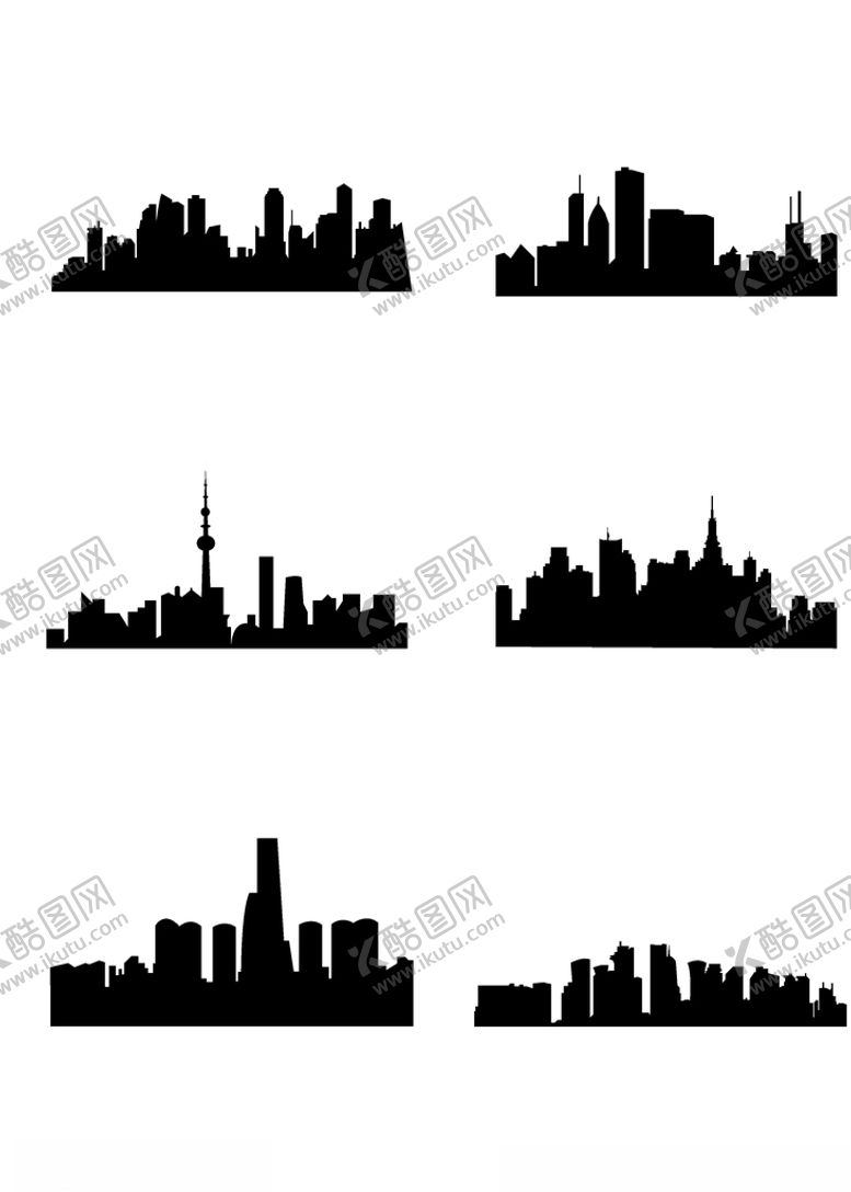 编号：96213009291215586638【酷图网】源文件下载-城市剪影