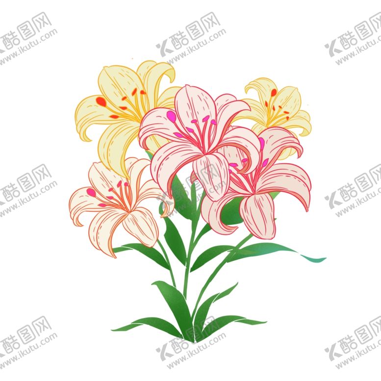 编号：50669409190036108346【酷图网】源文件下载-中国风插花元素