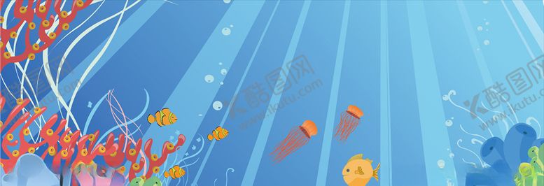 编号：28211606250728177811【酷图网】源文件下载-珊瑚海藻海草水母鱼类