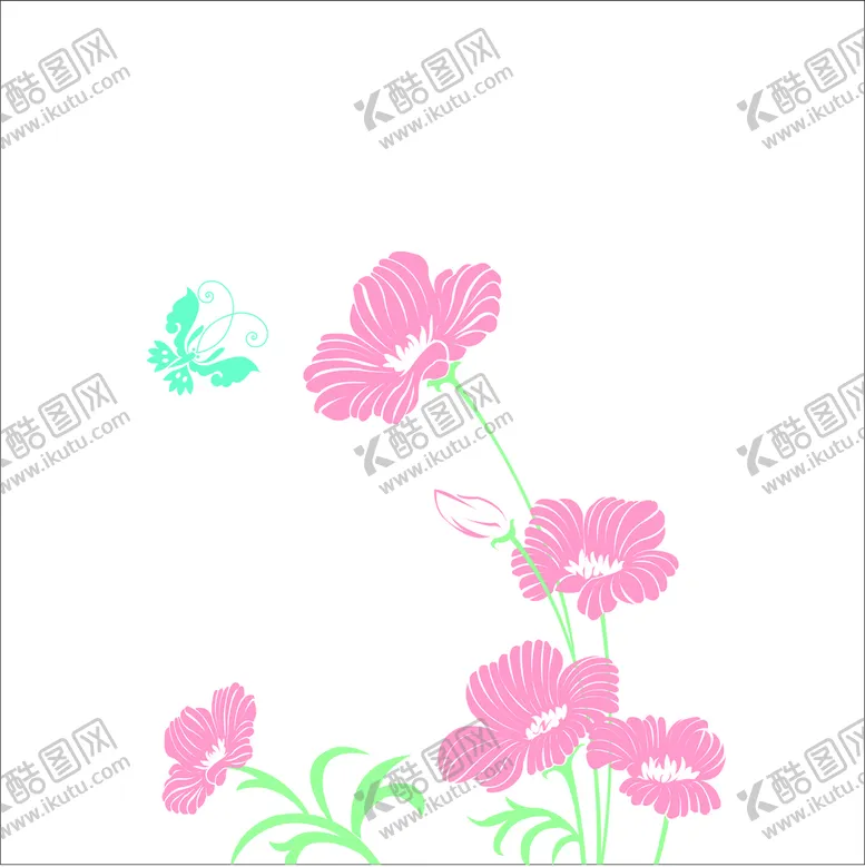 编号：89727910172201517955【酷图网】源文件下载-卡通矢量粉色植物