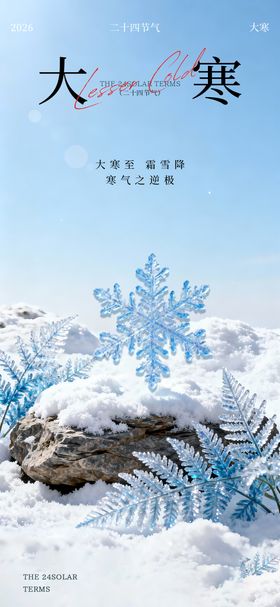 蓝色冰晶雪花装饰