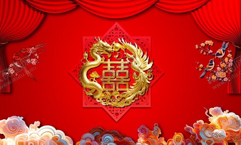 编号：75168501041054236215【酷图网】源文件下载-龙凤背景