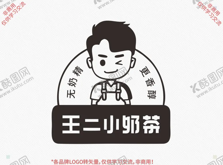编号：61852009142057340268【酷图网】源文件下载-王小二奶茶饮品图案字母