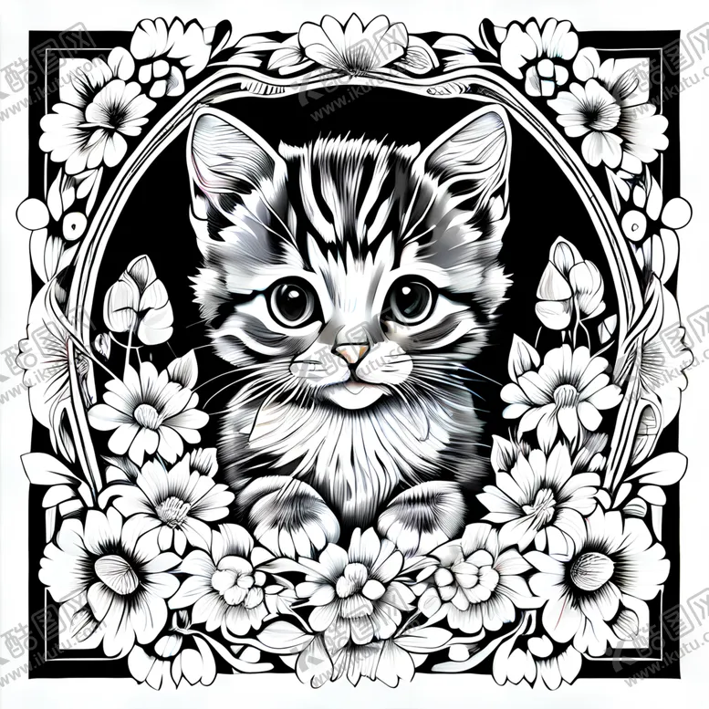 编号：28988401310043125303【酷图网】源文件下载-小猫插画