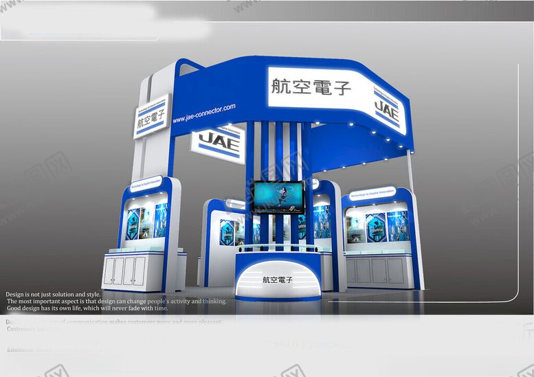 编号：30524502181056293928【酷图网】源文件下载-展览3D模型四面开口MAX