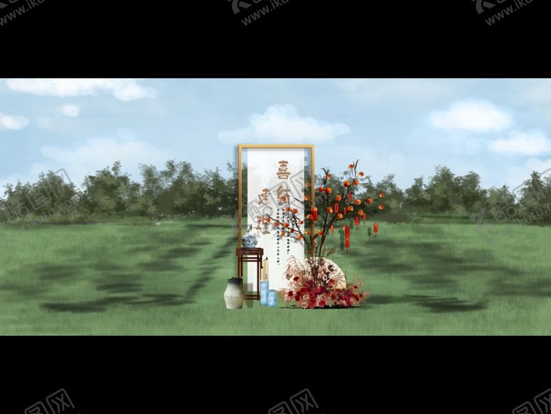 编号：94284902160342535398【酷图网】源文件下载-户外迎宾区展示1区