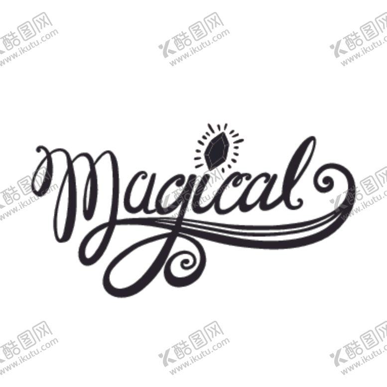 编号：97044110102101235698【酷图网】源文件下载-独角兽主题艺术字装饰