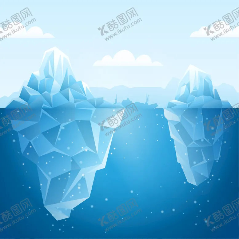 编号：19765810061914312591【酷图网】源文件下载-冰山 