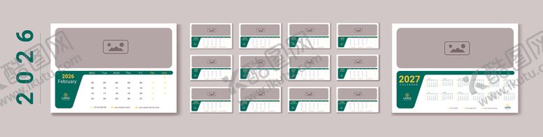 编号：48893212221103469367【酷图网】源文件下载-2026年台历模板
