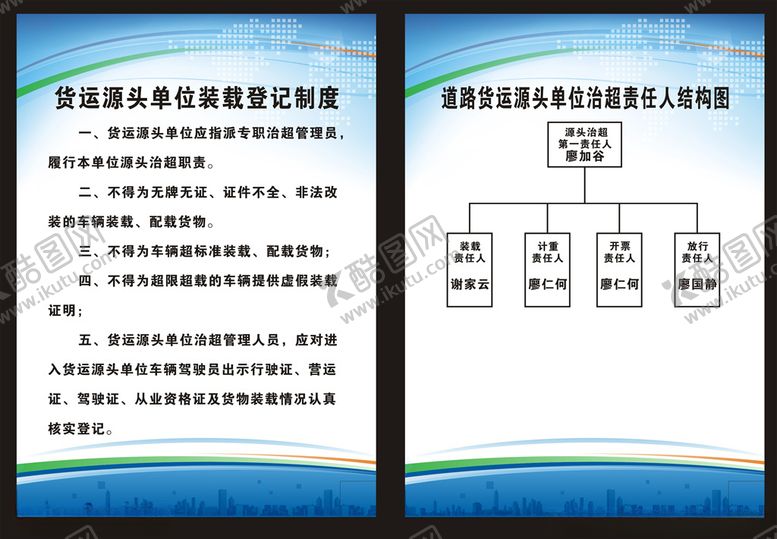 编号：84794609170743284585【酷图网】源文件下载-货运源头单位装载登记制度