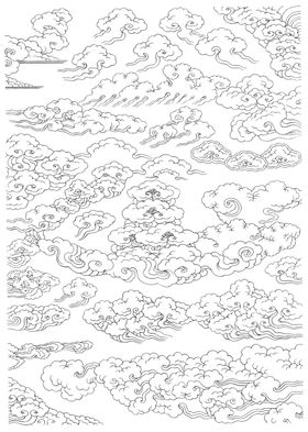 祥云描边图