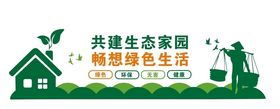 绿色环保生态家园展板