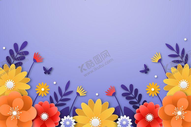 编号：91582110201502201366【酷图网】源文件下载-纸质花朵背景 