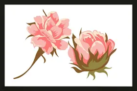 手绘花卉花朵素材素材