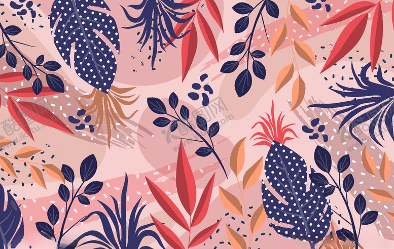 编号：60150009140552593396【酷图网】源文件下载-叶子背景