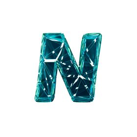 3D破碎数字N
