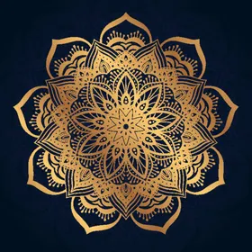 金色古典花纹雅艺术复