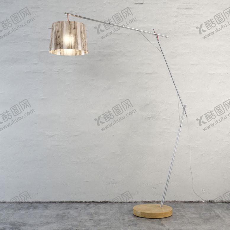 编号：56153210170200006490【酷图网】源文件下载-C4D模型落地灯