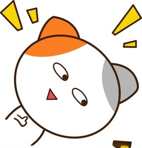 矢量手绘卡通可爱小猫棒棒哒表情
