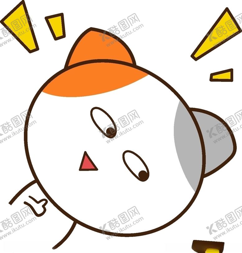 编号：42890807131229315034【酷图网】源文件下载-矢量手绘卡通可爱小猫棒棒哒表情